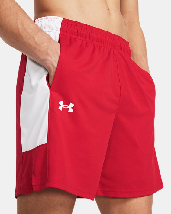 Men's UA Zone 7" Shorts, Red, pdpMainDesktop image number 3